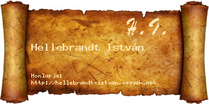 Hellebrandt István névjegykártya
